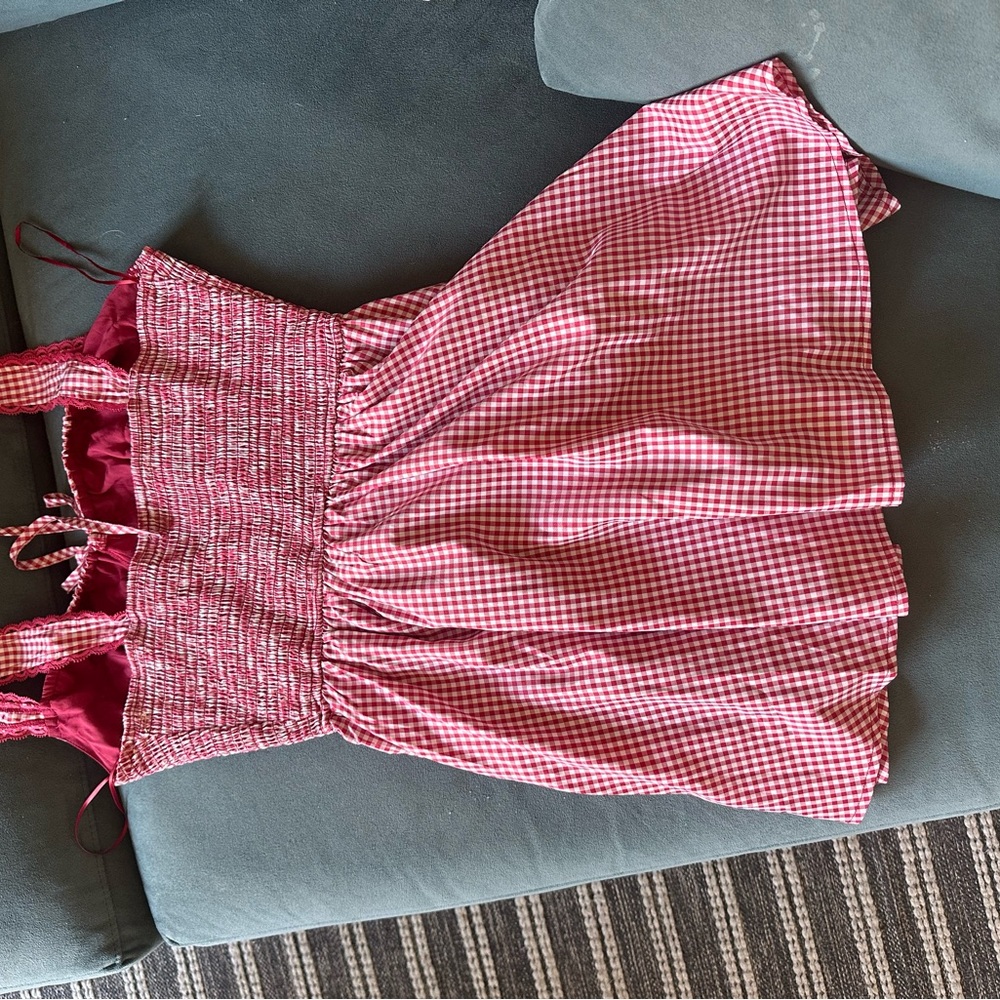 NWT Red Gingham Dress - Picture 4 of 4